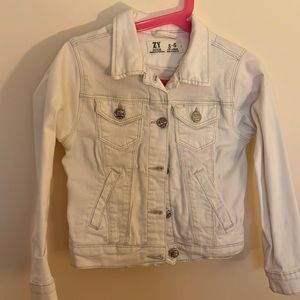 White jean jacket